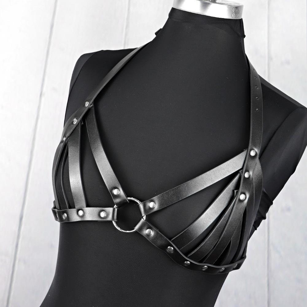 Women'S Leather Strap Belt Sm Suspender Bra Apparel Accessories Accessories Sex Belt