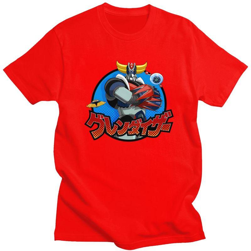 Custom Mens UFO Robot Grendizer T Shirt ShortSleeve Cotton Tshirts Classic Tshirt Leisure Goldorak Tees Slim Fit Clothing