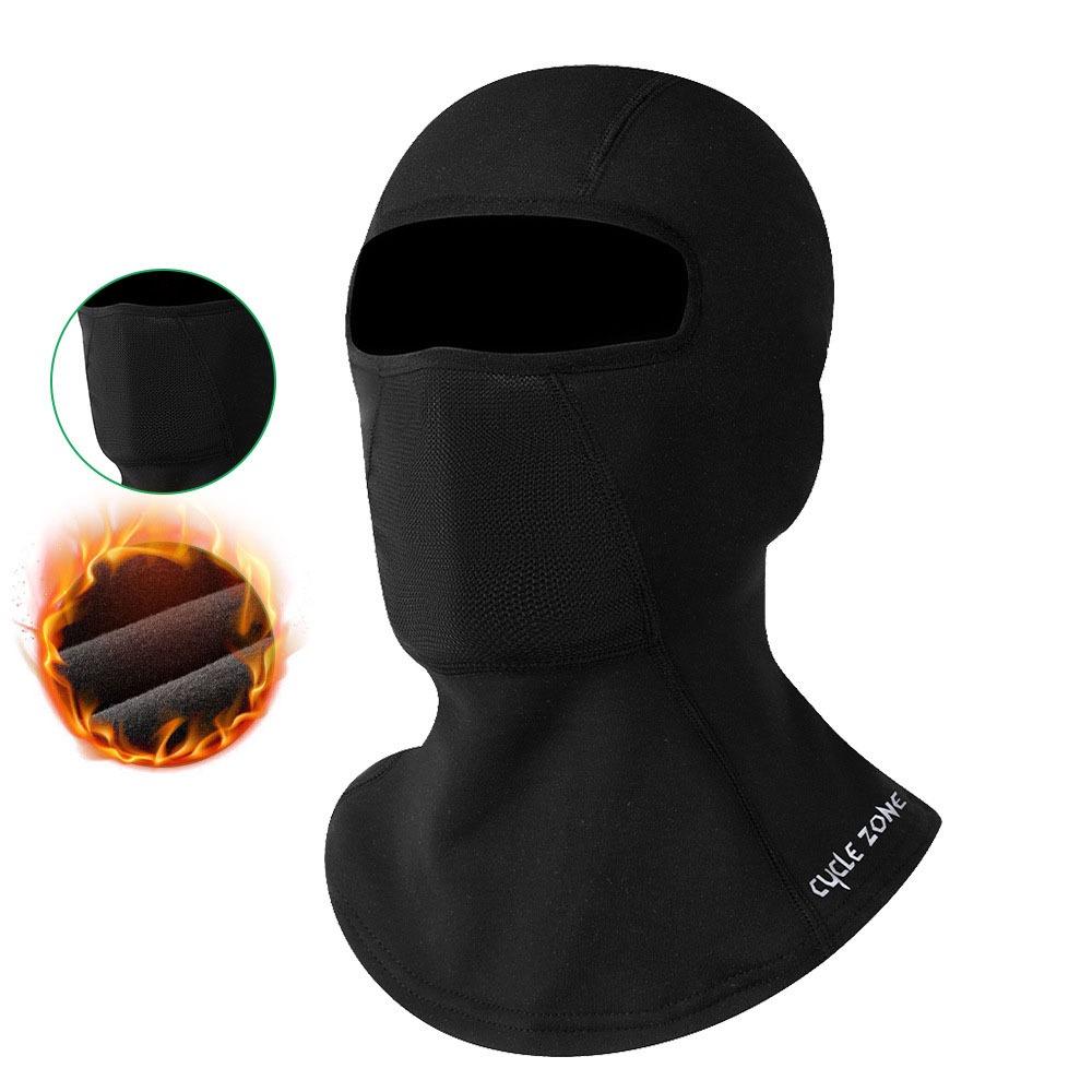 

Solid Color Riding Face Cover Breathable Cycling Balaclava Hat for Motorcycle Black