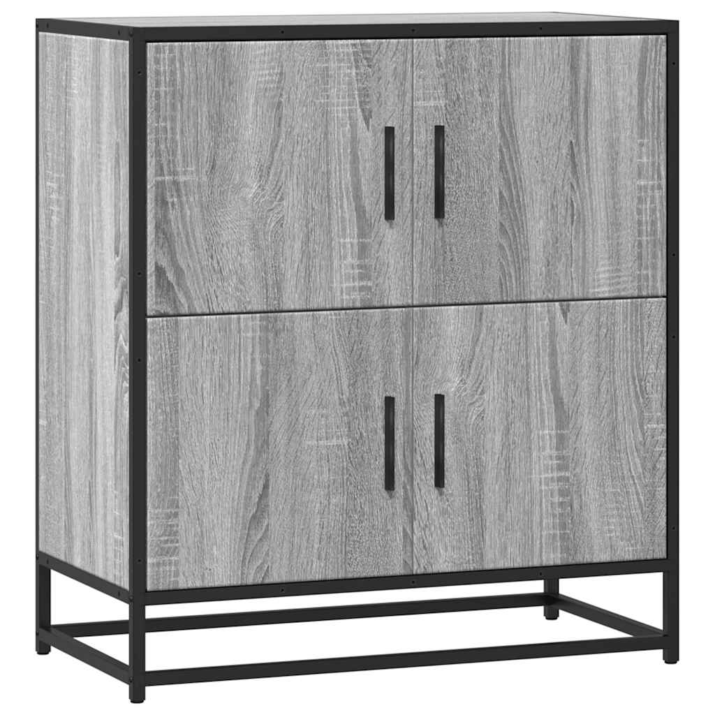 Vidaxl Komoda, Szary Dąb Sonoma, 68X35X76 Cm Materiał Drewnopochodny