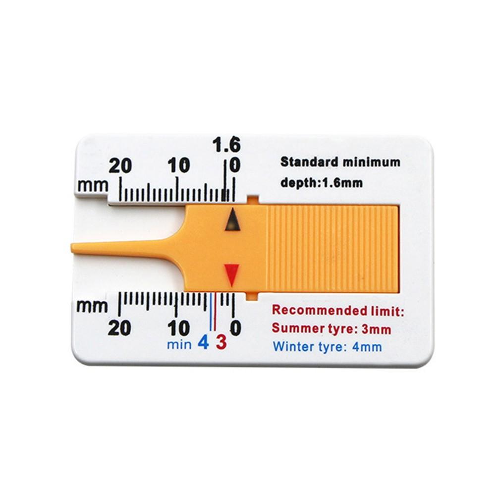 Car Tyre Tire Tread Depth Gauge Meter 0-20MM Vernier Depth Caliper Tire Tread Depth Ruler Motorcycle Trailer Van Measurer Tool