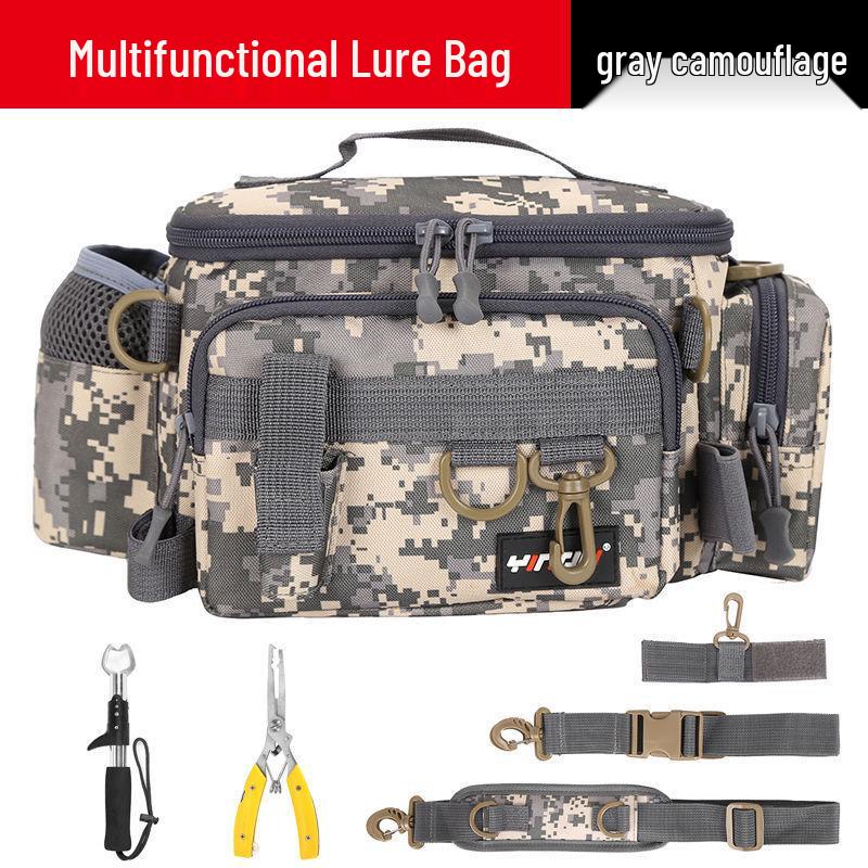 Wasserdichte Multifunktionale Angeltasche: Köder, Rute, Ausrüstung, Taille, Umhängetasche, Einzelschulter