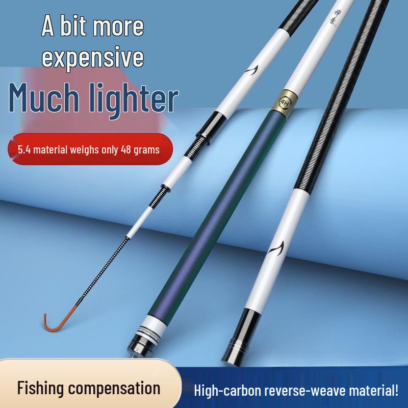 Ultralight Ultra-hard 28 & 19 Action Fishing Rod for Wild and Big Fish with Lightweight Black Pit Carp Design