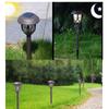 10Pcs LED Light Solar Powered Outdoor Waterproof Coffee Color Lawn Lamp Courtyard Decor