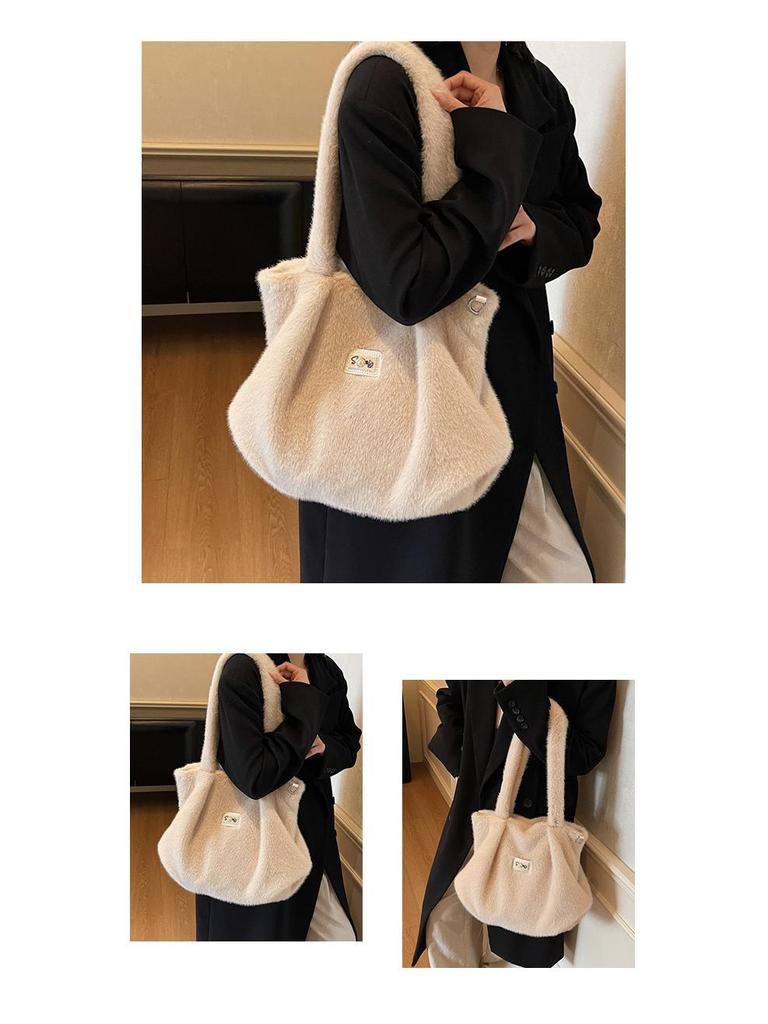 2025 Women's Fashionable Furry Crossbody Bag - High-Value, Casual, Niche Style Handbag