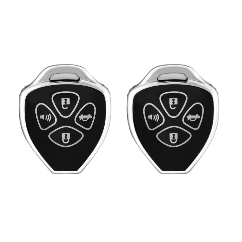 2pcs Car Key Case Covers For Toyota Camry RAV4 Crown Avalon Corolla Reiz Venza Matrix Yaris 4 Buttons
