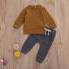 Newborn Toddler Baby Boy Autumn Winter Outfits Clothes Sweatshirt Top Long Pants 2PCS Sets Fit Age 0-24 Months