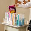 Movable and Portable Book Storage for High School and Middle School Students' Homework Storage Box with Wheels for Classroom Storage