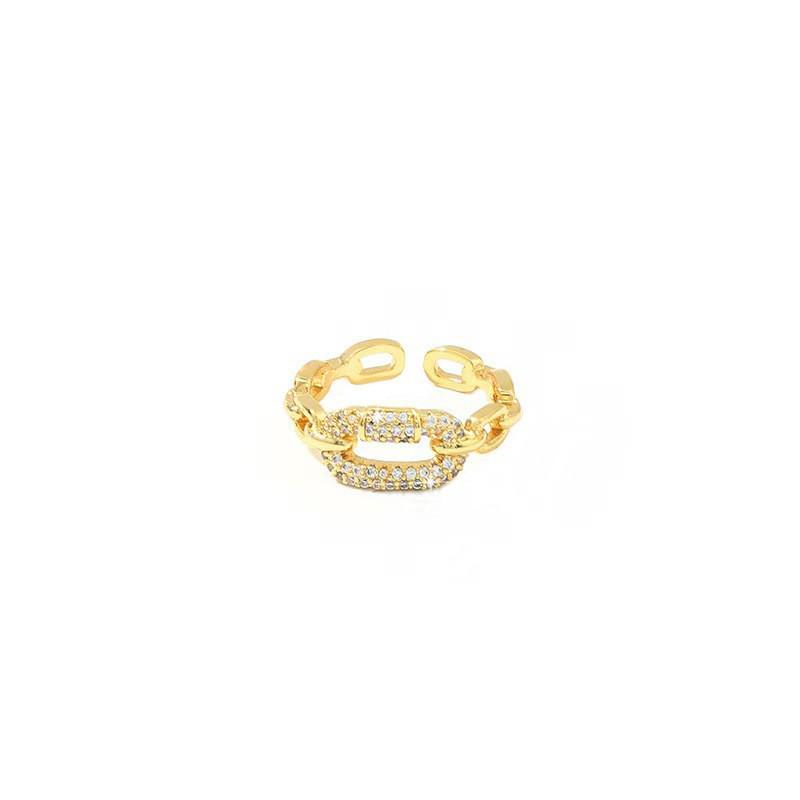 High-End Adjustable Full Diamond Micro-Pavé Ring for Women – Light Luxury Index Finger Ornament