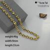 18k Gold Plated Coffee Bean Chain Necklace & Bracelet Set