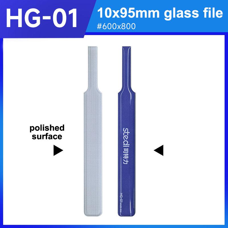 Vylepšený skleněný pilník Precision Washable File pro modely Gundam DIY odstraňování otřepů zrcadlové leštění malé rovné plochy brusný nástroj