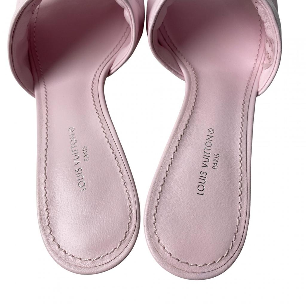 Used LOUIS VUITTONSandals Pink Leather Women