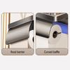 Wall Mounted Toilet Paper Holder Toilet Roll Holder with Garbage Bag Compartment Open Shelf Splash-Proof Multifunctional Toilet Paper Dispenser for