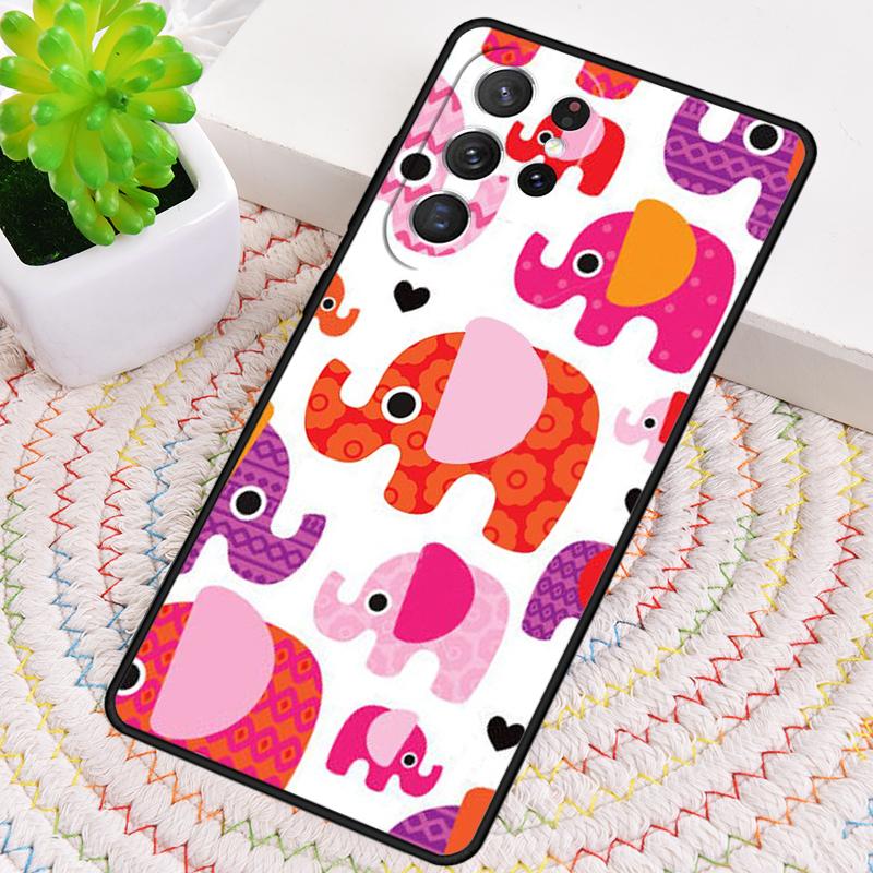 Elephant Cool Colourful Art Phone Case for Samsung Galaxy note 10 pro S26 Ultra S23 S24 FE S25 S21 S22 PLUS shockproof Cove