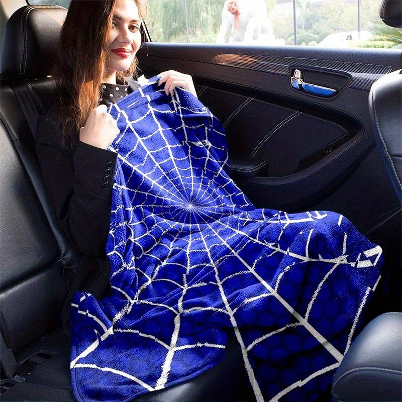 1 buc Pătură cu Imprimeu Spider-Man - Moale, Pătură pentru Toate Sezoanele pentru Sufragerie, Dormitor, Cadou Personalizat cu Design Adorabil de Desene Animate