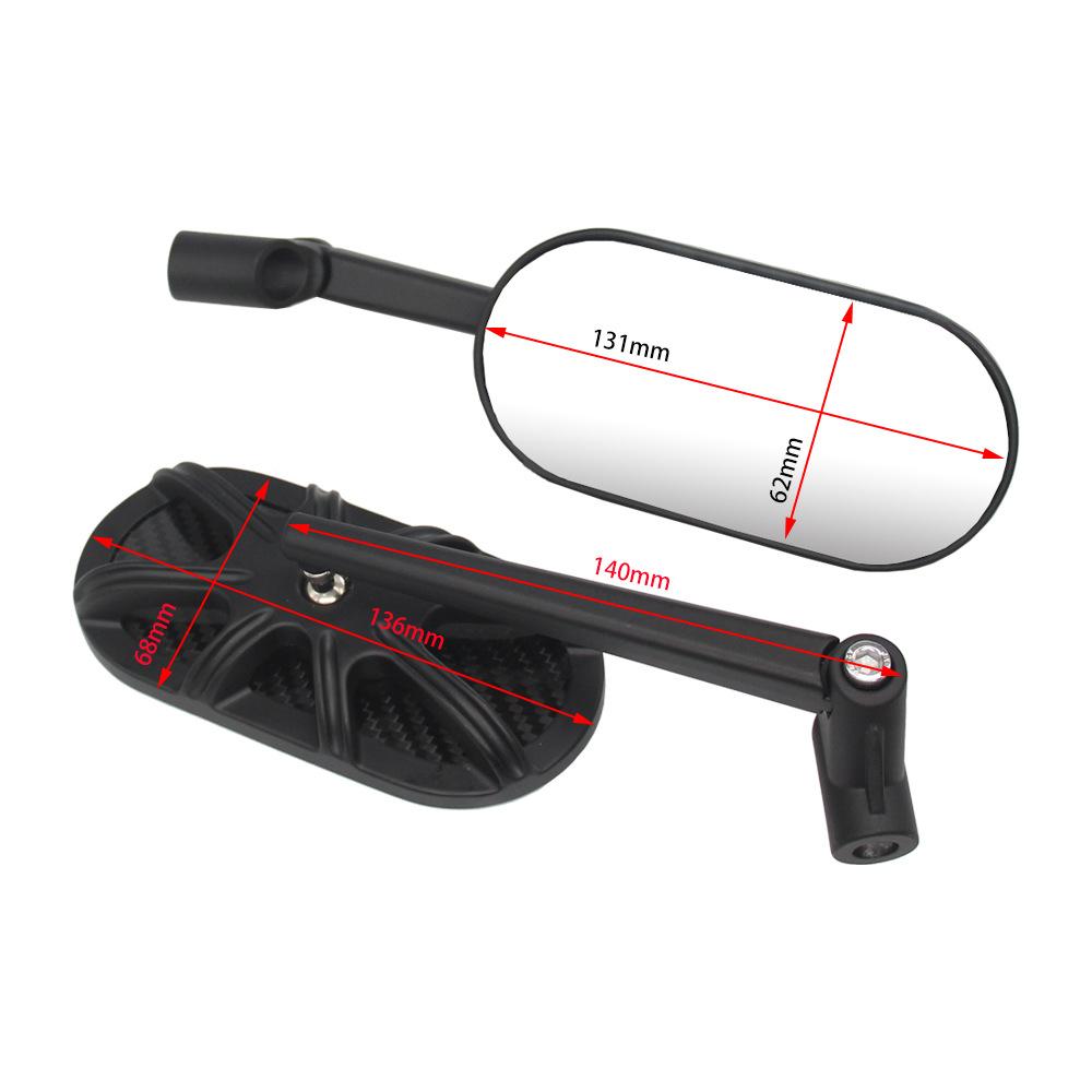 Motorcycle Motorbike Scooter Rearview Rear View Side Mirrors 8mm 10mm Universal