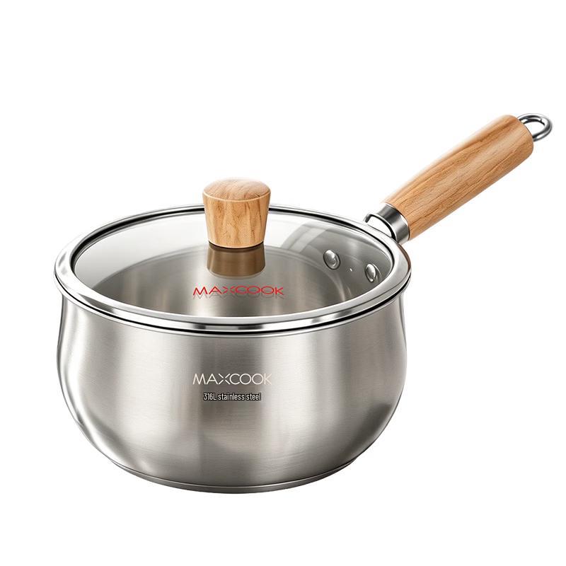 MAXCOOK 316L Stainless Steel Milk/Soup Pot 18cm