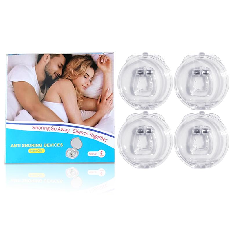 Magnetic Anti Snore Device Stop Snoring Nose Clip Easy Breathe Improve Sleeping Apnea Guard Night Device With Case 1/2/4/6/8PC