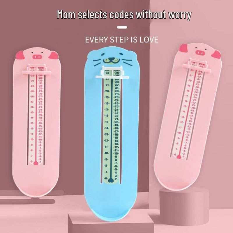 Baby and Toddler Foot Length Measuring Ruler – Universal Children's Shoe Measuring Tool for Home Use