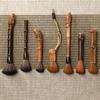 Retro Coffee Grinder Cleaning Brush Bamboo Coffee Machine Accessories  Cafe Use