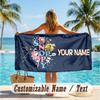 Custom Text Beach Towel, Soft Absorbent Swimming Multi-use TowelSnoopy Peanuts