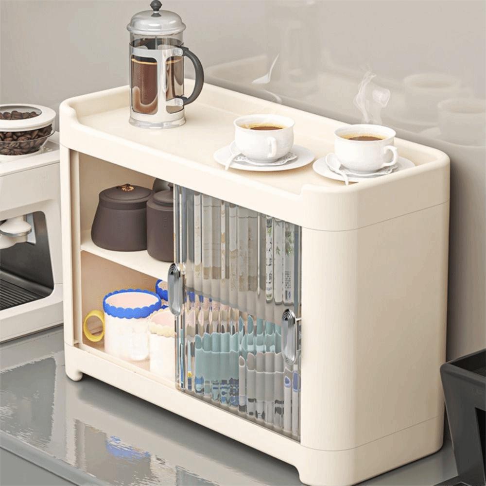 Dust-Proof Cup Storage Box Space Saving Kitchen Organizer Light Luxury Water Cup Holder  Kitchen