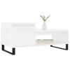  Coffee Table, White 100x50x45 Cm, Wood-based Material