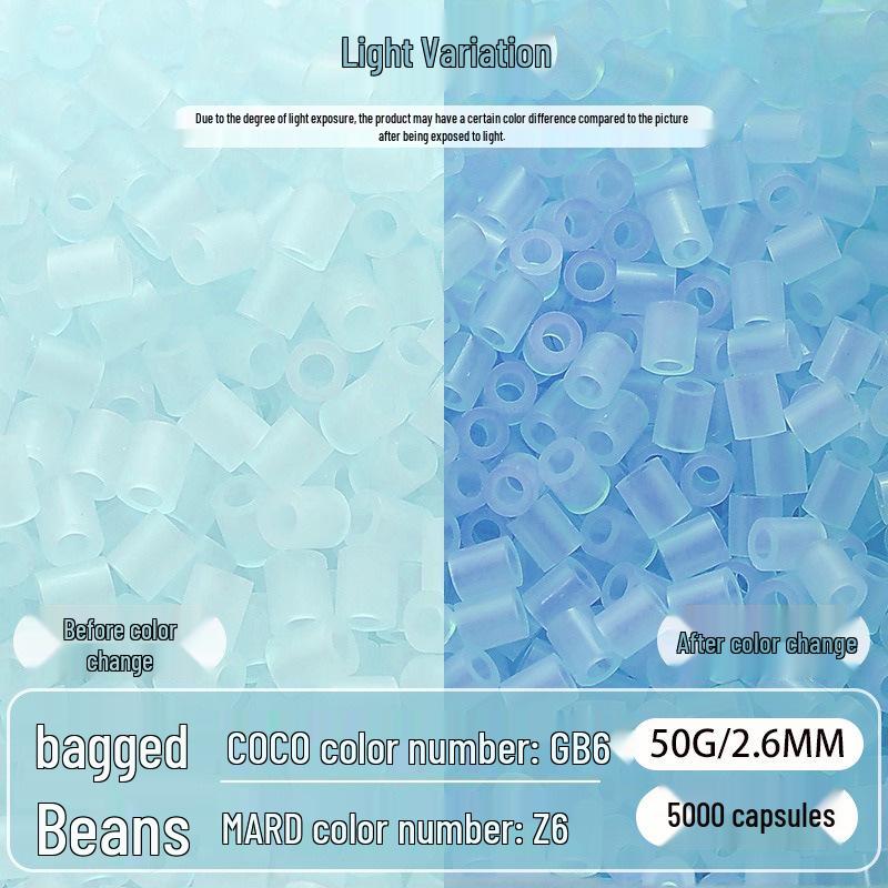 Mard Family Perler Beads P Series Pearlescent Colors 2.6mm Refill Pack - 50g Fused Beads