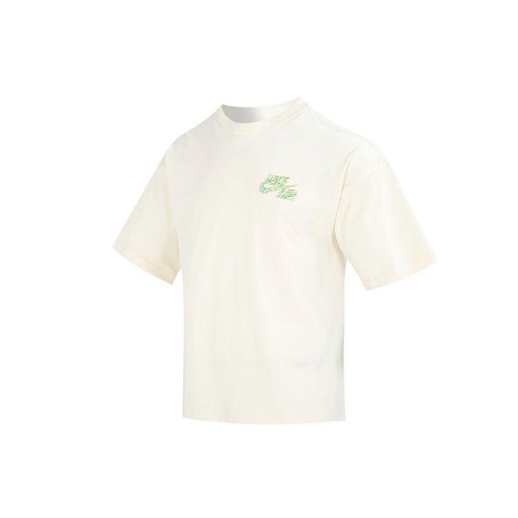 Nike Sport-T-Shirt mit Rundhalsausschnitt und Allover-Logo-Print für Herren, Beige FB9818-113