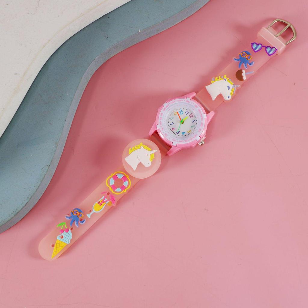 Cartoon Luminous Strap Children's Watch - Creative Birthday Gift for Elementary School Students