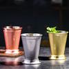 Durable Stainless Steel Rolled Mint Julep Cup 350ml Gold Cocktail Mug Silver Mint Julep Mug Kitchen