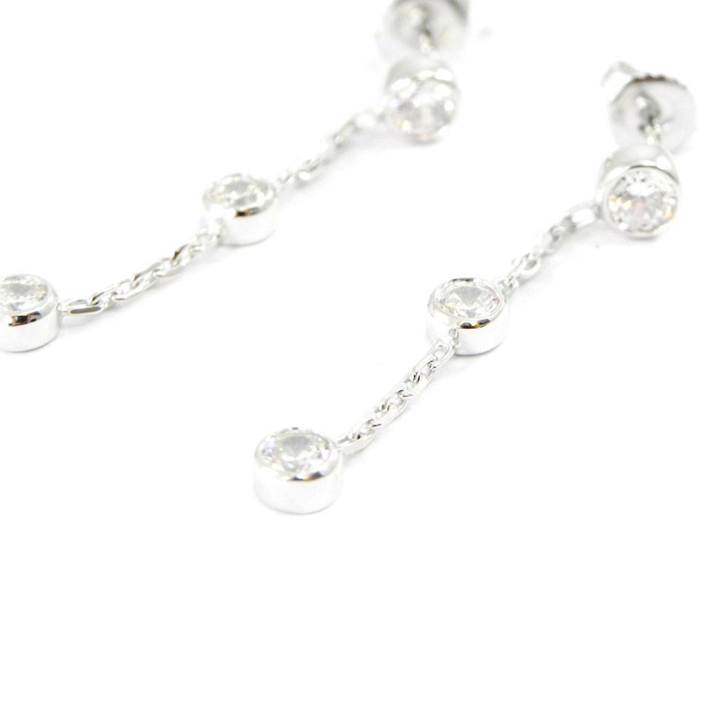 Altesse [I2955] - White 'Câlin' Silver Earrings