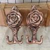 European Rose Curtain Hook Retro Drapery Holder Durable Curtain Holdback Hanger  Window