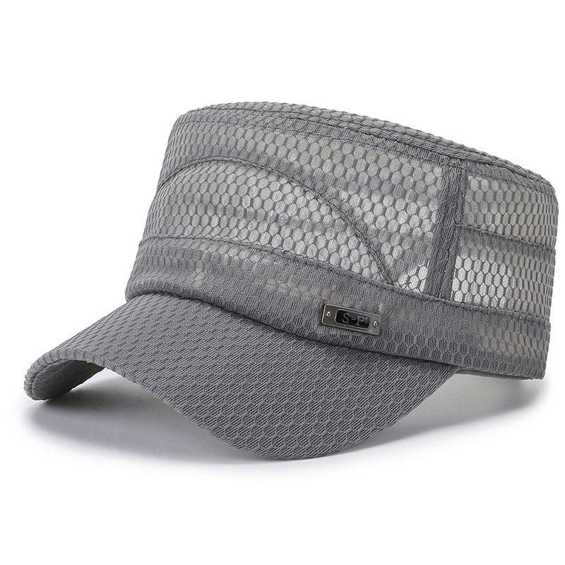Summer Flat Top Hat Breathable Full Mesh Beach Hat Sun Hat Fishing Hat Outdoor Casual Hat Fashion Sun Hat