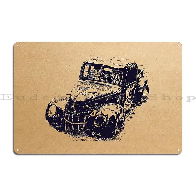 Truck Home Decor Metal Signs Garage Wall Printing Wall Mural Pub Mural Tin Sign Poster