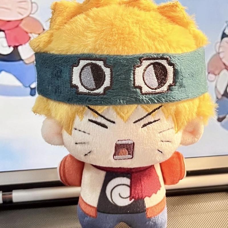 Cute Anime Naruto Cotton Doll Plush Doll Cartoon Kawaii Uzumaki Naruto Peripheral 10cm Stuffed Plush Doll Toy Children's Gifts