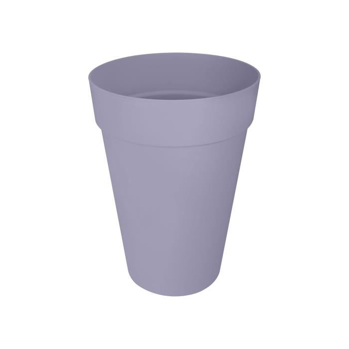 ELHO Loft Urban Rundblumentopf – Höhe 35 cm – Lila – Ø 33,5 x H 45 cm – Für den Außenbereich – 100 % recycelt