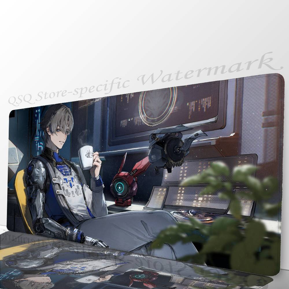 Xiangli Yao Anime Game W-Wuthering Waves Mousepad Mouse Mat Desk Mat With Pad Gaming Accessories Prime Gaming XXL Keyboard Pad