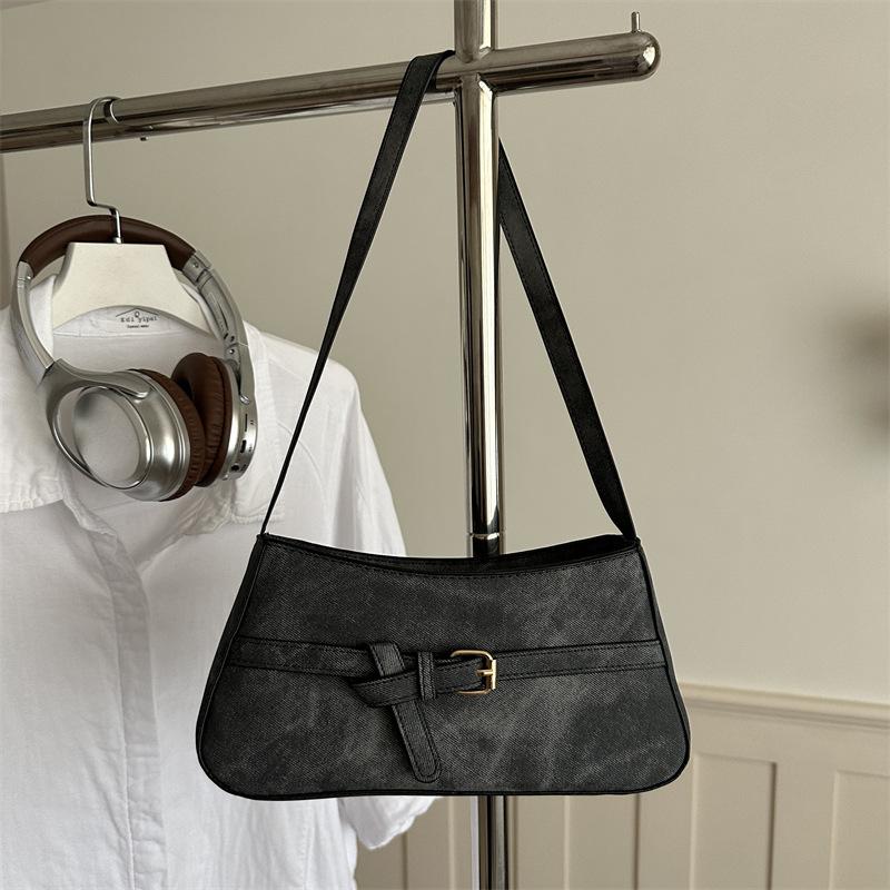 Simple Texture Underarm Bag, Fashionable Crossbody Bag, Niche Design Casual Bag