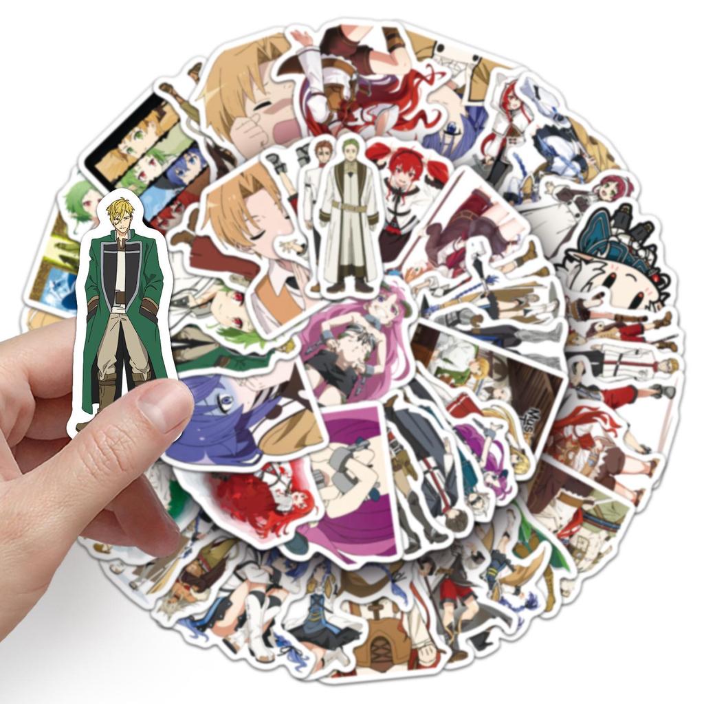 50 Mushoku Tensei Anime Stickers - Waterproof Decor for Phone, Computer, Cup, Notebook