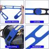 5Pcs Reusable Silicone Binding Strap Adjustable Lunch Box Lid Fixing Band Multi Purpose Elastic Strap For Kitchen Travel Outdoor