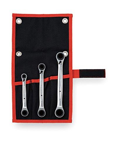

TONE Ratchet Ring Wrench 4Ways Set RMW300 Black 3-