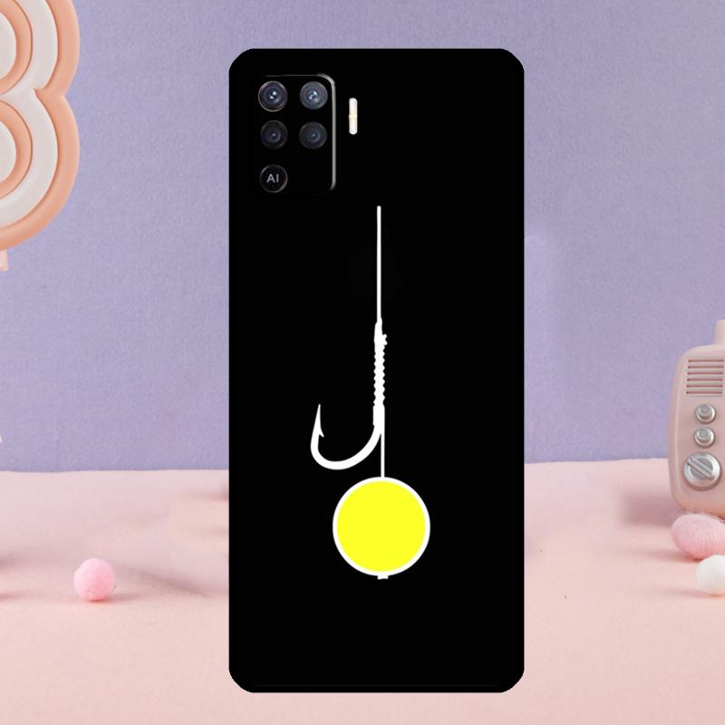 Fish Hook Fishing Phone Case For Oppo A80 A60 A40 A94 A54 A98 A78 A18 A38 A58 A16 A76 A96 A17 A77 A74 A57S A15