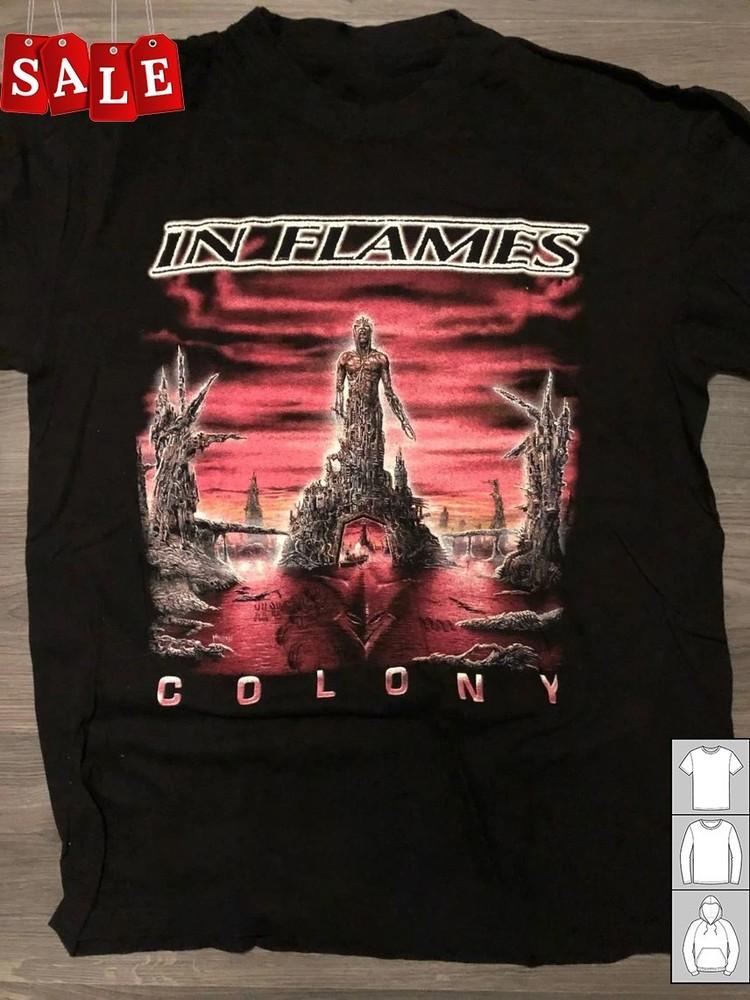 Rare In Flames  Colony Gift For Fans Black S235XL TShirt  WE640 Unisex T-Shirt XXL