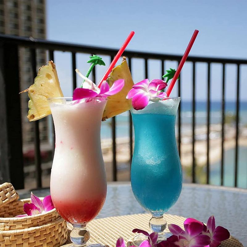 100Pcs Disposable Plastic Straws Colorful Bubble Milk Tea Cocktail Drinking Straws Party Birthday Supplies Kitchen Accessories