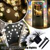 Solar Outdoor String Lights LED 7 Meters 50 Bulbs Large 2 4cm Globe Bulbs with 8 Lighting Modes Waterproof Garden Patio Decoration