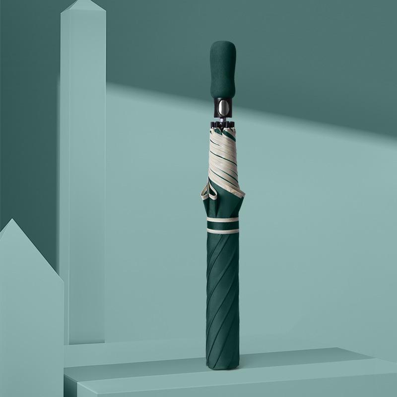 Umbrelă de golf 2021 rezistentă la intemperii, culoare solidă: Automat, Dublu, Logo Personalizat pentru Afacere