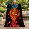 FC Manchester Blanket Flannel Blanket Soft Cozy Plush Throw for Sofa Bed Lightweight Home Decoration Gifts for Christmas Various Holidays
