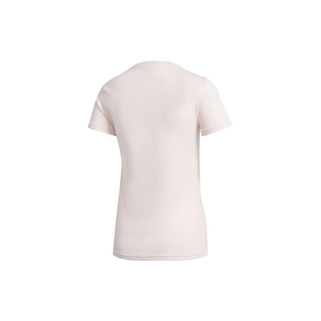 Adidas W E 3S Slim Tee Three Stripes Fitted Sports Round Neck Short Sleeve T-Shirt Women Tops Pink GD3038