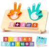 Montessori Wooden Finger Counting Math Toy for Toddler Learning Manipulatives Game Number Blocks Kid Early Education Puzzle Toy